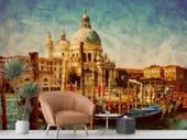 Eskitme Venedik Kilisesi Manzaralı Duvar Kağıdı thumbnail 6
