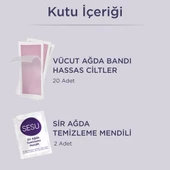 Sesu Sir Ağda Bantları Tüm Vücut Hassas Ciltler 20'li 4 Adet - 3