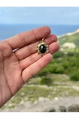 Gökçeada Doğaltaş Pitaya Anyolit Taşı Kolye Kararmaz Zincirsiz - 2