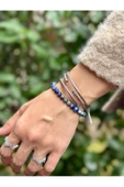 Gökçeada 6 Mm Lapis Taşı Makromeli Kadın Erkek Bileklik - 1