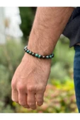Gökçeada 8mm Doğaltaş Azurit Taşı Kadın - Erkek Bileklik - 2