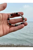 Gökçeada 8 Mm Turmalin Taşı Erkek Kadın Doğal Taş Bileklik Aaa Kalite - 6