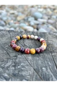 Gökçeada Doğaltaş 8 Mm Mokait Jasper Taşı Bileklik A Kalite - 3
