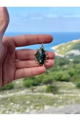 Gökçeada Doğaltaş Otantik Afrika Turkuaz (FİRUZE) Taşı Kolye Kararmaz Zincirsiz - 3