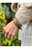 Gökçeada Doğaltaş 8 Mm Mokait Jasper Taşı Bileklik A Kalite - 1