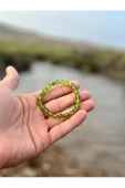 Gökçeada 8 Mm Zeberced Taşı Erkek Kadın Doğal Taş Bileklik Aaa Kalite - 5
