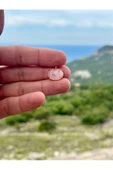 Gökçeada Doğaltaş Oval Pembe Kuvars Taşı Kolye Kararmaz Zincirsiz - 3
