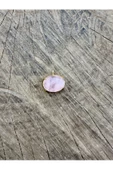 Gökçeada Doğaltaş Oval Pembe Kuvars Taşı Kolye Kararmaz Zincirsiz - 2