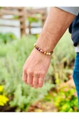 Gökçeada Doğaltaş 8 Mm Mokait Jasper Taşı Bileklik A Kalite - 2