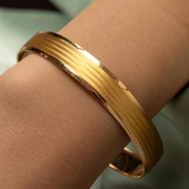 RimaGold 22 Ayar 10 Gram Trabzon Desenli Bilezik 10mm - 1