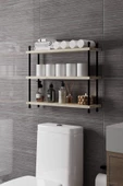 İnci Klozet Arkası Çok Amaçlı Banyo Düzenleyici, Klozet Üstü Raf Ve Organizatör, 60 cm - 1