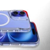 Apple iPhone 16 Kılıf M-safe Şarj Özellikli Zore T-Max Standlı Kapak - 8