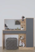 Orkide Makyaj Masası, 1 Çekmeceli, Dolaplı, Aynalı - 1