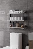 İnci Klozet Arkası Çok Amaçlı Banyo Düzenleyici, Klozet Üstü Raf Ve Organizatör, 60 cm - 1