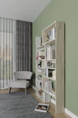 Aden Flat Dekoratif Kitaplık Mermer Desen Traverten - 2