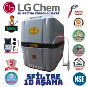 LG Chem COOL GRİ SİYAH POMPALI MONTAJ DAHİL 8 LİTRE 5 FİLTRE 10 AŞAMA SU ARITMA CİHAZI thumbnail 1