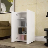 Modilayn GÜNEŞ 110 cm 2 Kapaklı Banyo- Havlu- Mutfak- Erzak- Kavonoz- Kiler Dolabı - 4