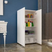 Modilayn GÜNEŞ 110 cm 2 Kapaklı Banyo- Havlu- Mutfak- Erzak- Kavonoz- Kiler Dolabı - 2