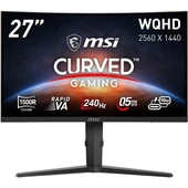 MSI 27" RAPID VA MPG 275CQRXF 0.5MS 240HZ HDMI-DP KAVISLI GAMING MONİTÖR 2560X1440 - 1