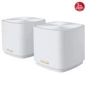 ASUS ZENWIFI XD4 PLUS AX1800 AiMESH ROUTER 2-li paket beyaz thumbnail 1