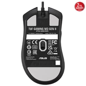 ASUS TUF Gaming M3 Gen II Aura Sync Rgb 8000 Dpı Sensor 60 Milyon Tıklama Ömrü 59 Gram Hafıf Tasarım Oyuncu Mouse - 2
