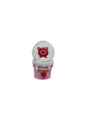 Işıklı Kar Küresi Pembe Ayıcık 7 cm - 4