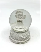 Işıklı Kar Küresi Melek 7 cm - 1