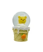 Işıklı Kar Küresi Sevimli Sarı Köpek 7 cm - 2