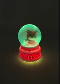 Işıklı Kar Küresi Pembe Ayıcık Cupcake 7 cm - 4