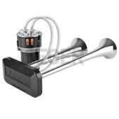 SEGER-85Kh Fala Fala Kompresörlü Korna 12V, Krom Borulu, Melodili - 2