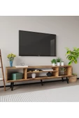 VM VERTEX MOBİLYA Roma Ahşap Ayaklı Tv Ünitesi Tv Sehpası Ceviz - 3