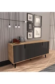 VM VERTEX MOBİLYA Latina Modern Konsol 180 Cm Safir Meşe - Antrasit - 3