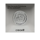 Creavit LR060 Lara 60 cm Yarım Ayak Lavabo thumbnail 6