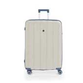 MÇS 3lü Set Kırılmaz Silikon Seyahat Valizi Bavulu V305 Kemik Sky Blue - 2