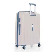 MÇS 3lü Set Kırılmaz Silikon Seyahat Valizi Bavulu V305 Kemik Sky Blue - 5