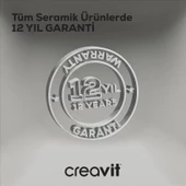 Creavit LP146 Loop Yuvarlak Çanak Lavabo Ø45 cm Mat Siyah - 2