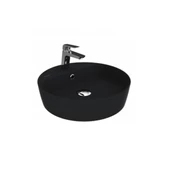 Creavit LP146 Loop Yuvarlak Çanak Lavabo Ø45 cm Mat Siyah - 1