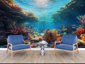 Japon Balıkları ve Mercan Manzaralı Duvar Kağıdı thumbnail 6