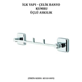 İGK YAPI - ÇELİK BANYO KUMRU ÜÇLÜ ASKILIK (KU10-009) - 2