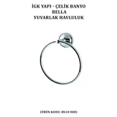 İGK YAPI - ÇELİK BANYO BELLA YUVARLAK HAVLULUK (BS10-008) - 2