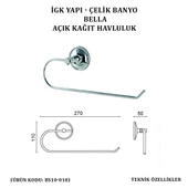 İGK YAPI - ÇELİK BANYO BELLA AÇIK KÂĞIT HAVLULUK (BS10-018) - 4