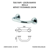 İGK YAPI - ÇELİK BANYO BELLA KÜVET TUTAMAĞI 20CM (30-007) thumbnail 4