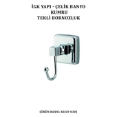 İGK YAPI - ÇELİK BANYO KUMRU TEKLİ BORNOZLUK (KU10-053) - 2