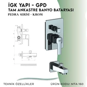 İGK YAPI - GPD Pedra Tam Ankastre Banyo Bataryası  (MTA160) thumbnail 4