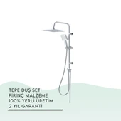 İGK YAPI - TEMA Rain-Plus Tetra Tepe Duş Seti (53236) - 1