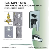 İGK YAPI - GPD Pedra Tam Ankastre Banyo Bataryası  (MTA160) thumbnail 5