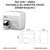 İGK YAPI - XinDa Fotoselli Döner Başlıklı El Kurutma Makinesi (GSQ250B) thumbnail 3