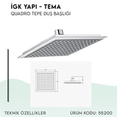 İGK YAPI - TEMA Quadro Tepe Duş Başlığı (55200) - 4