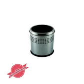 İGK YAPI - ÇELİK BANYO AÇIK DELİKLİ ÇÖP KOVASI 3LT GRİ (70-112) - 3