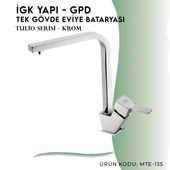 İGK YAPI - GPD Tulio Tek Gövde Eviye Bataryası  (MTE135) - 3